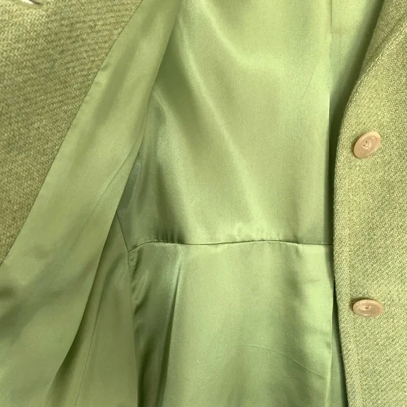 Banana Republic Lime Green Wool Woman’s  Jacket/Blazer - Picture 6 of 8
